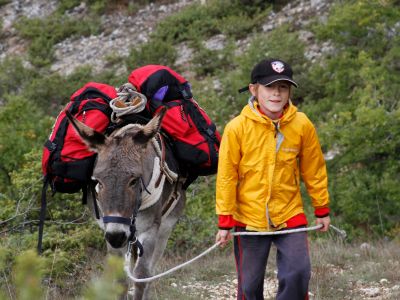 Eseltrekking mit Kindern in den Abruzzen