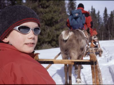 Familienreise nach Schwedisch Lappland.