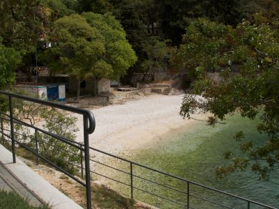 Strandpromenade in Rabac auf der Halbinsel Istrien.