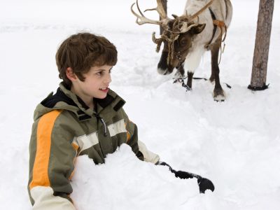 Urlaub im Wildnisdorf in Schweden.