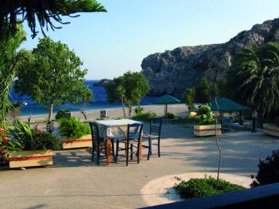Aktivurlaub Kreta Strand Restaurant Terrasse