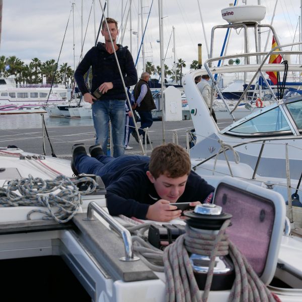 Silvester-Segelt�rn in der Stra�e von Gibraltar - Spanien/Marokko