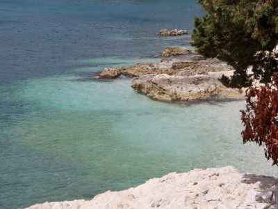 Badestelle in Rabac auf der Halbinsel Istrien.