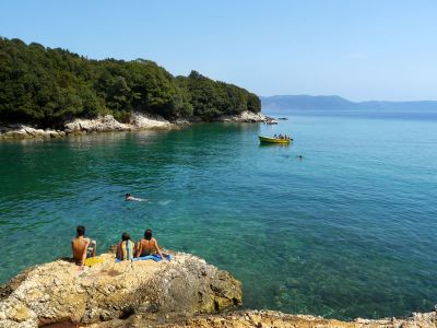 bucht rabac familien urlaub strand