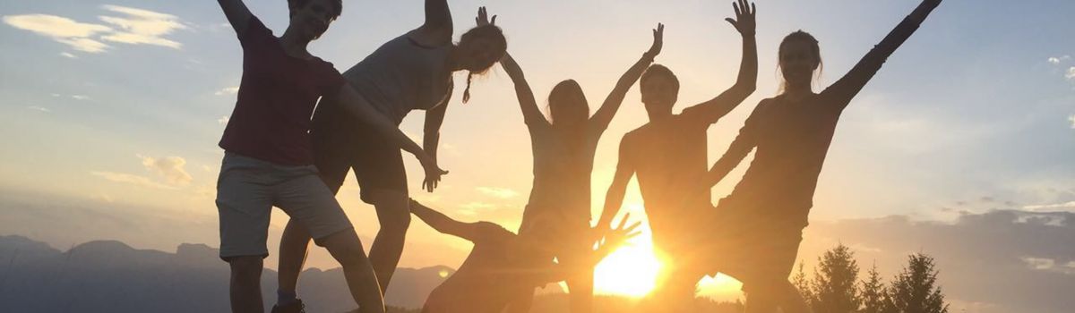 Gruppenerlebnis in den Tiroler Bergen