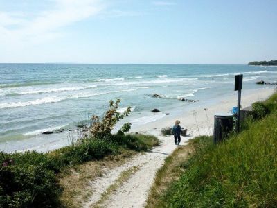 Sandstrand Familienurlaub D�nemark Insel Rodvig