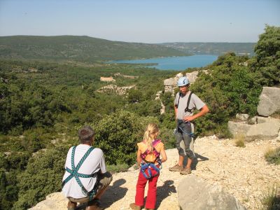 Blick zum Lac de Ste. Croix in Frankreich.