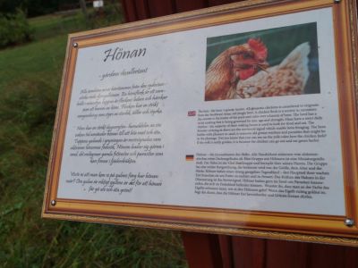 Bauernhof Solberga Gard Schild H�hner