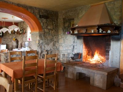 Landpension mit Kamin in Kroatien.