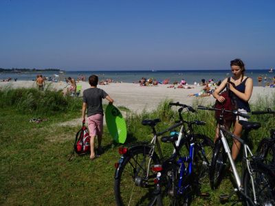 Fahrrad �land Strand 