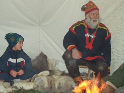 Wildnisdorf in Schwedisch Lappland.