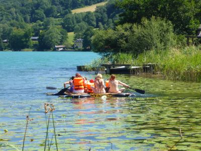 Flo�seefahrt im Aktivurlaub mit Kindern im Salzburger Seenland 
