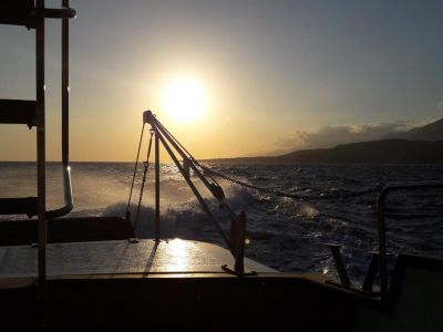 Abendstimmung bei der Bootstour