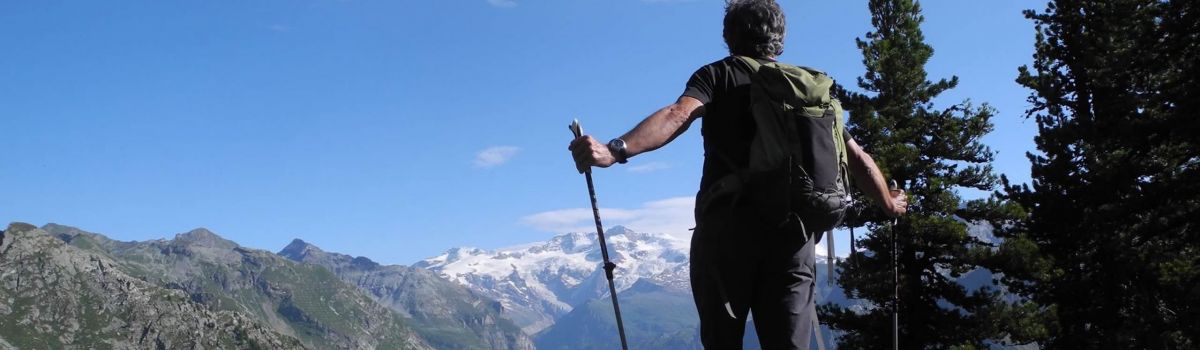 Bergwandern mit Gep�cktransport im Aostatal