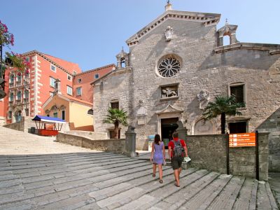 Burgst�dtchen labin auf der Halbinsel Istrien.